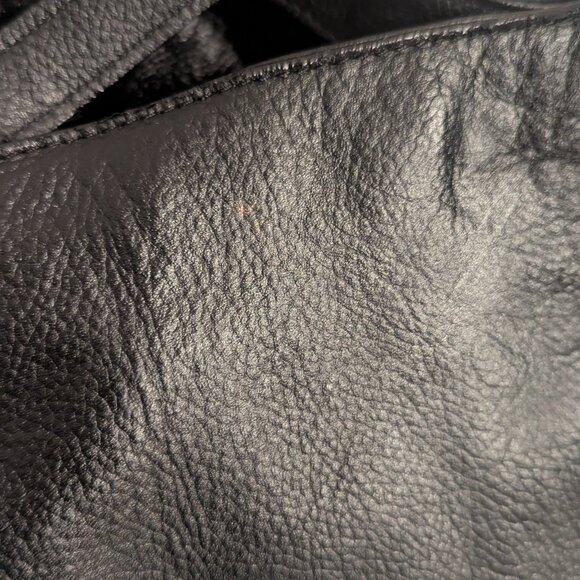 Coach Edie Shoulder Bag Black Pebble Leather Gold Hardware C9422 Hobo Slouchy - Picture 6 of 13